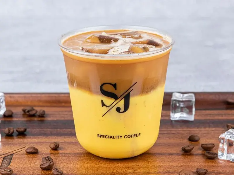 Iced Saffron Latte